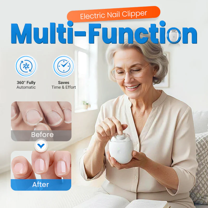 🌿New Year Special: 50% Off ✨ Multifunction Automatic Nail Trimmer – 6 Speed Levels, Safe and Gentle for Easy Nail Care 💅